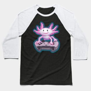 Gaming Axolotl Gamer Baseball T-Shirt